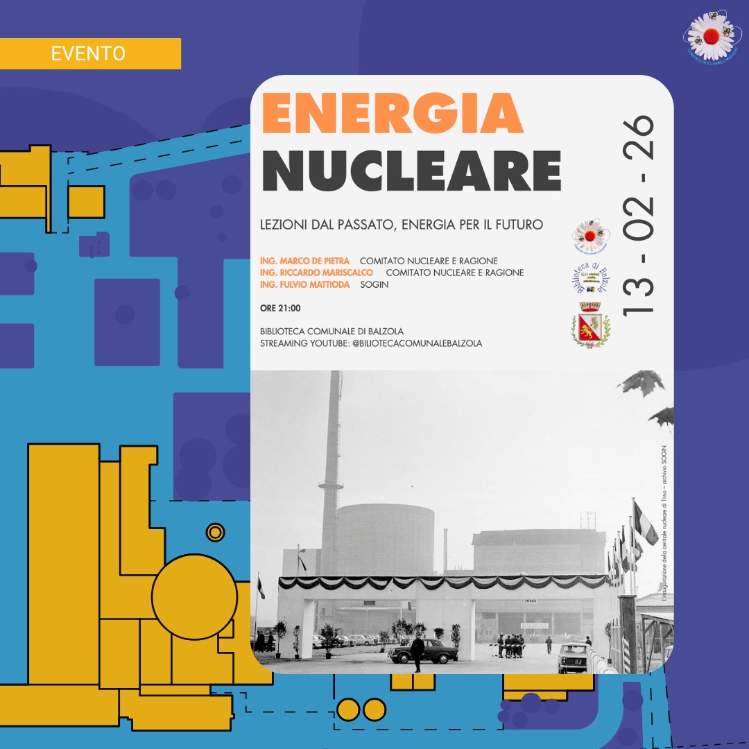 Conferenza a Balzola sul nucleare: lezioni dal passato, energia per il futuro